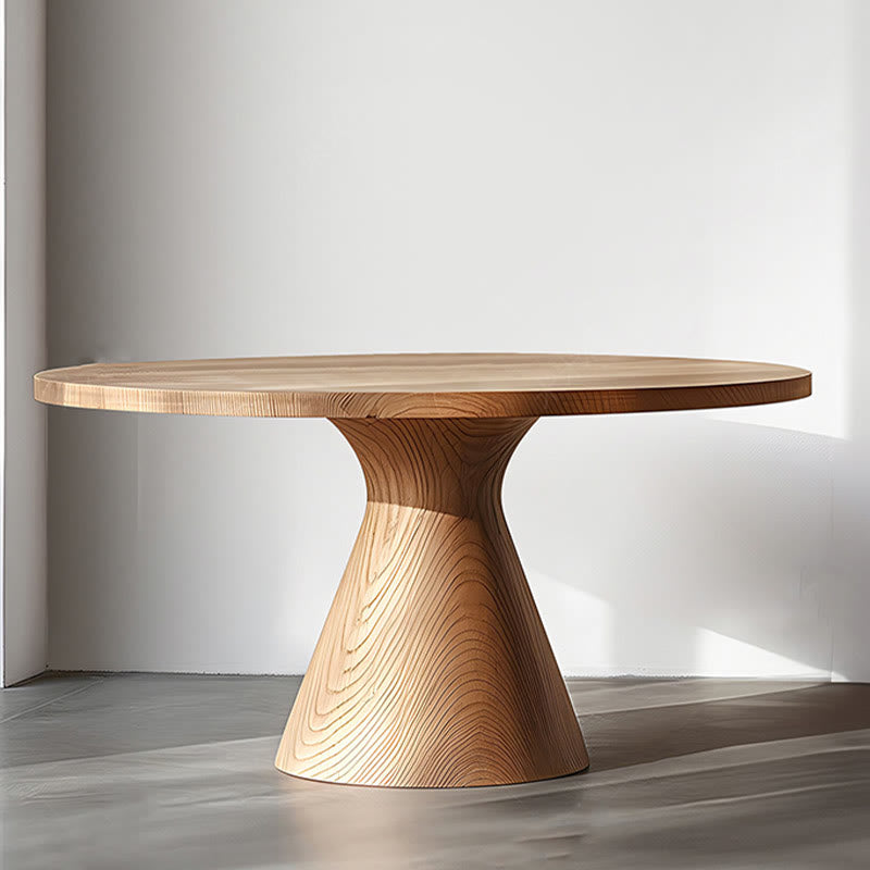 47" Living Room Farmhouse Style Circle Dining Table - image 2
