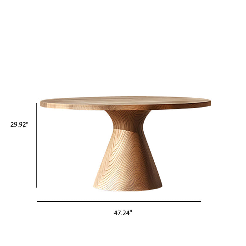 47" Living Room Farmhouse Style Circle Dining Table - image 9