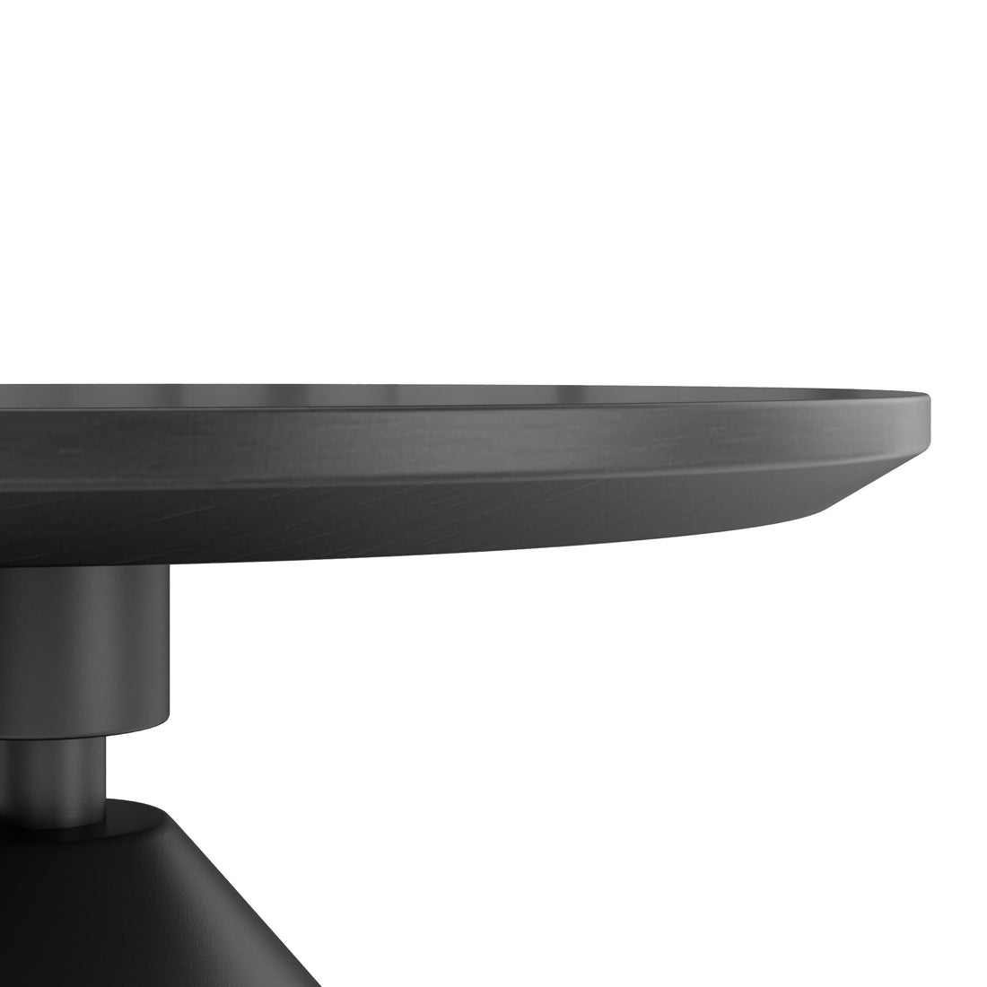 Modern Black Circular-shaped Coffee Table