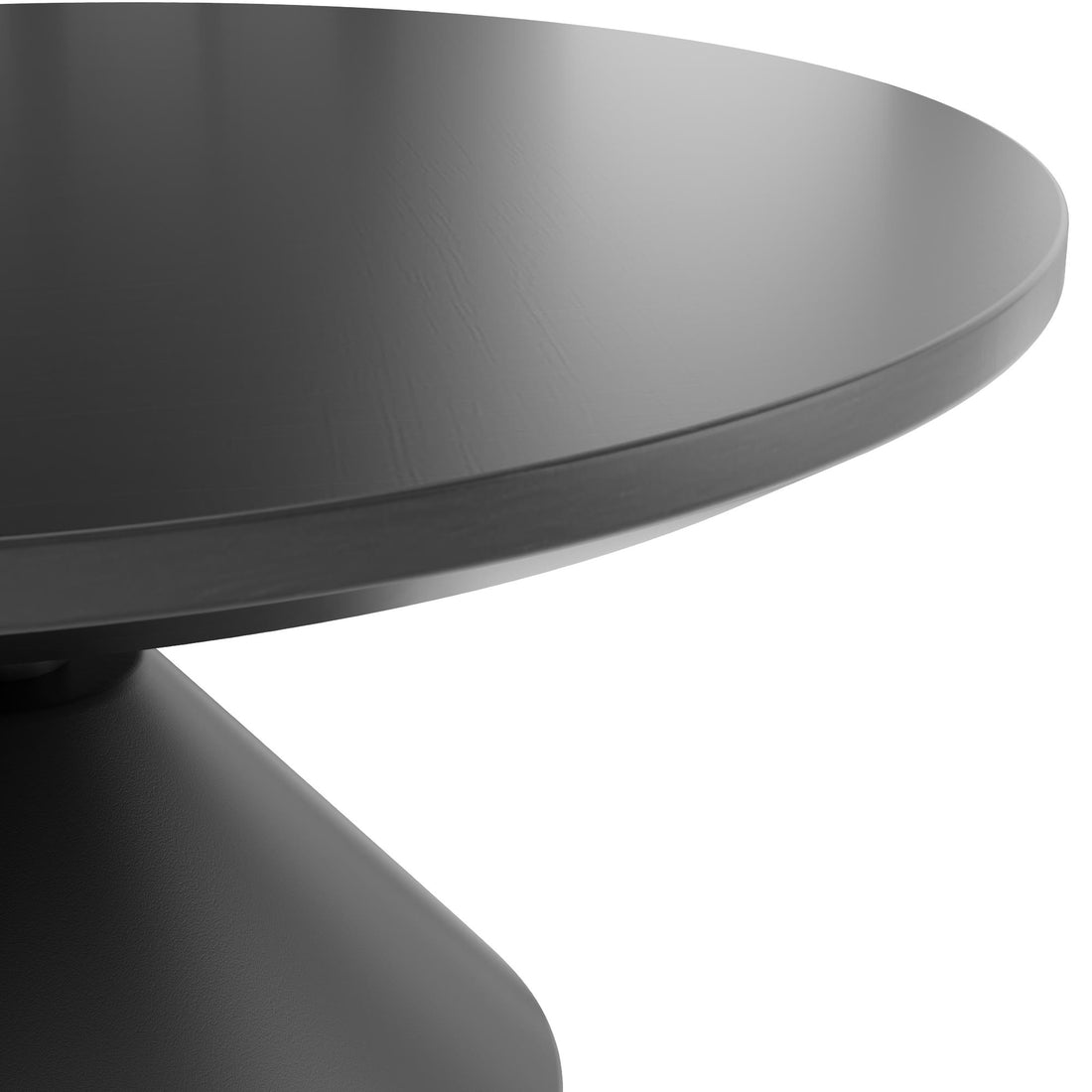 Modern Black Circular-shaped Coffee Table