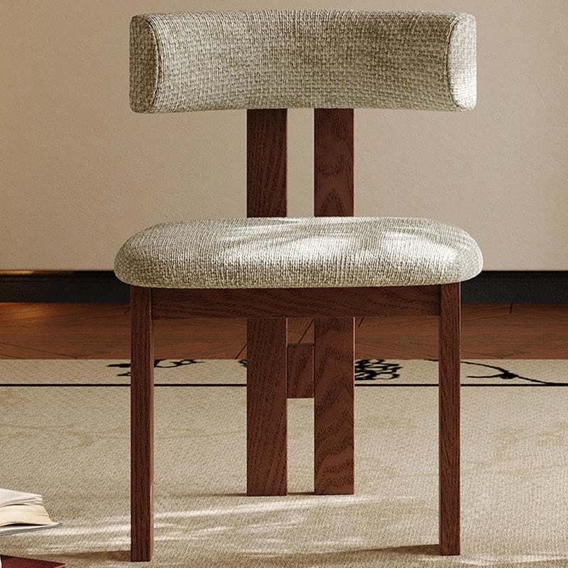 1x/2x Mid-century Linen Solid Wood Dining Chairs - image 4