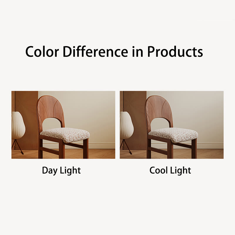 1x/2x Retro Style Solid Wood Backrest Dining Chair