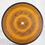 Wood Grain Color Carved Outdoor Round Dining Table - image 5