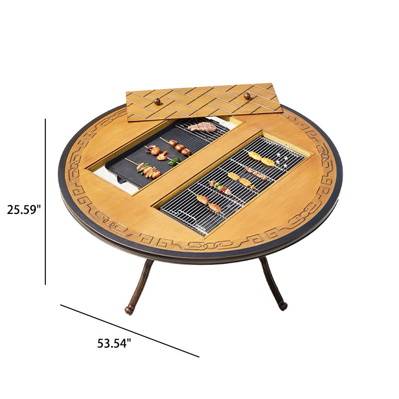 Outdoor Picnic Table Round Dining Table - image 8