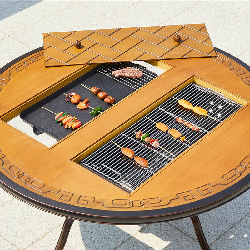 Outdoor Picnic Table Round Dining Table