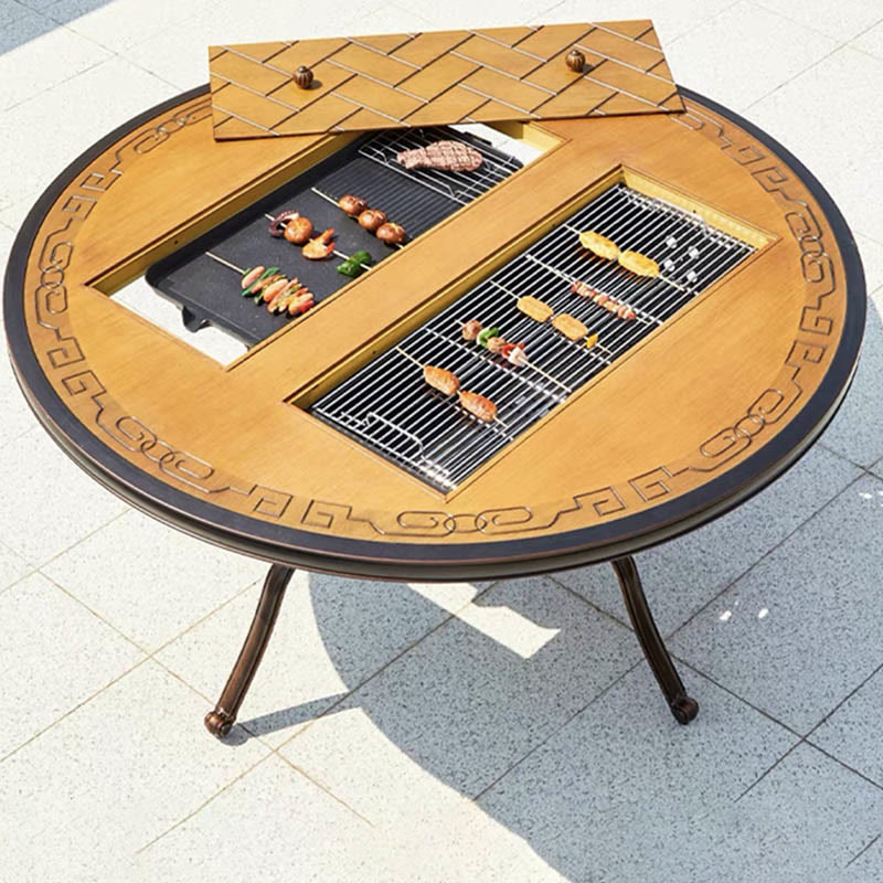 Outdoor Picnic Table Round Dining Table