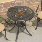 3PCS Outdoor Ice Bucket Table Round Dining Table Set - image 5