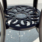 3PCS Bronze Outdoor Table And Chair Set - image 7