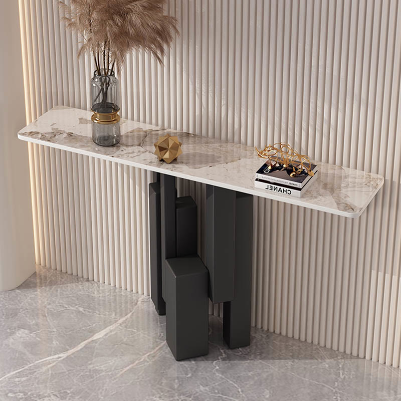 Modern Living Room Wall Console Table - Black - Pandora - image 7