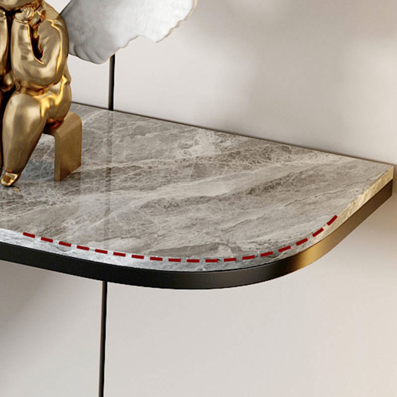 Curved Rock Stone Console Table