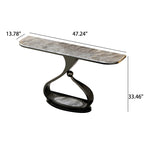 Curved Rock Stone Console Table - image 6
