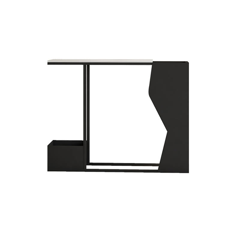 Narrow Marble Console Table With Flower Stand