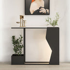 Narrow Marble Console Table With Flower Stand - image 2