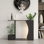 Narrow Marble Console Table With Flower Stand - image 4