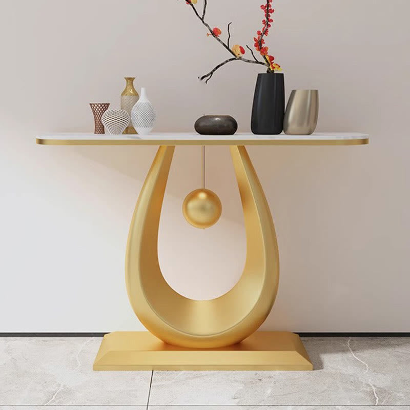 Hallway Slate Tabletop Console Table