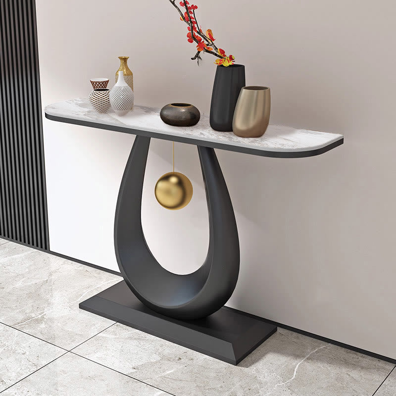 Hallway Slate Tabletop Console Table - Black+Pandora - image 7