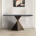 Mid-century Simple Hall Console Table - Bronze Color - image 0