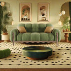 Solid Wood Line Pattern Coffee Table - image 2