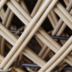Round Solid Wood Rattan Coffee Table - image 6