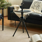 Solid Wood Round Small Side Table With Design Sense - image 5