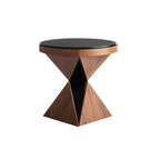 Small Size Solid Wood Unique Shape Side Table - image 1