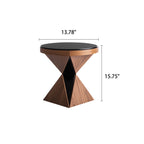 Small Size Solid Wood Unique Shape Side Table - image 6