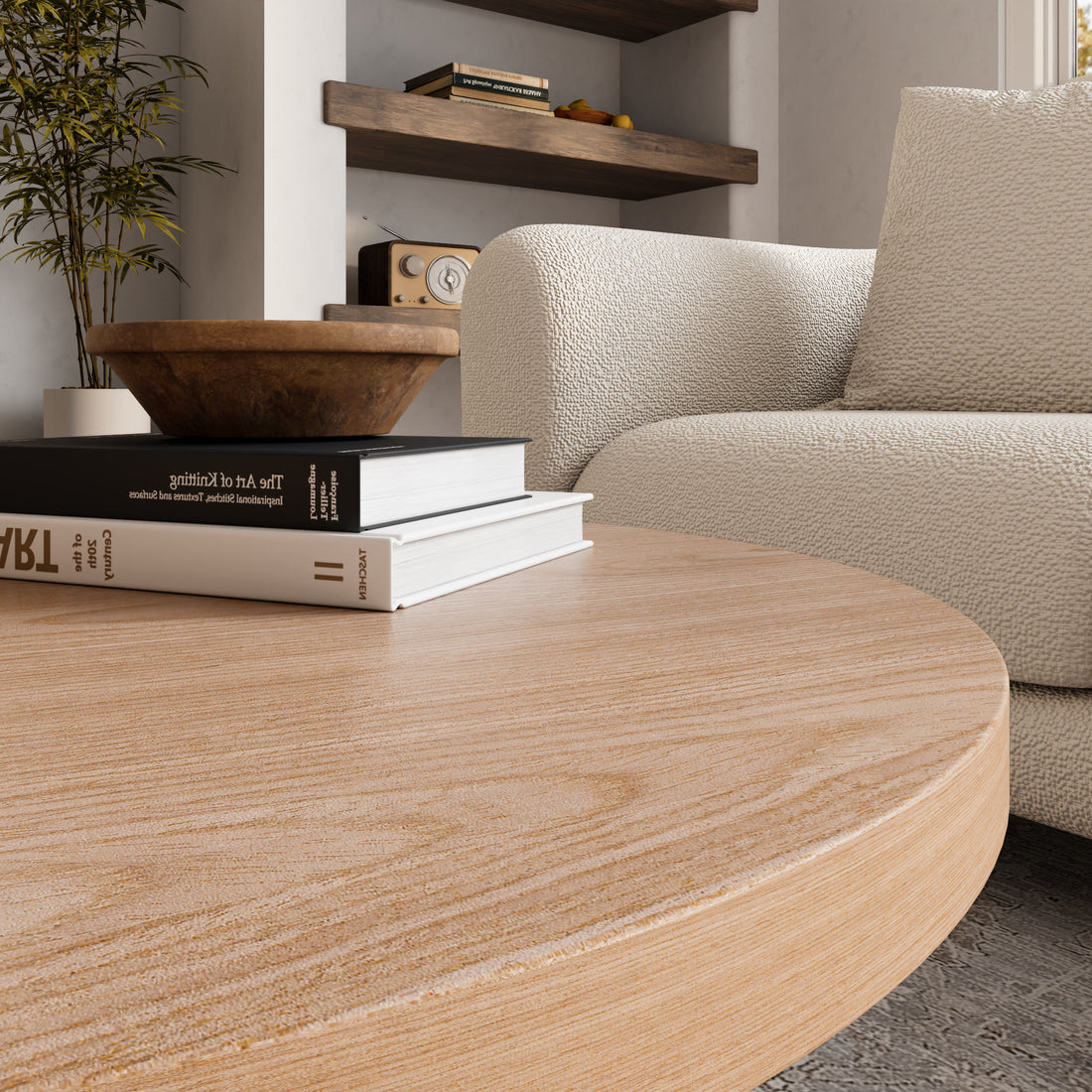 Retro Conical Wooden Coffee Table