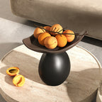 Mid-century Wooden Desktop Storage Tray  - Resin - 5.91"W x 10.83"L x 9.84"H - Brown - image 0