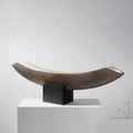 Mid-century Ship-shaped Sculpture Ornaments Plant Tray - Resin - Black - A - image 2