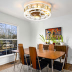 Caged Ceiling Fan With Lights Remote Control - image 2