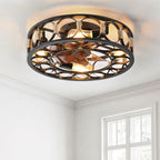 Caged Ceiling Fan With Lights Remote Control - image 4