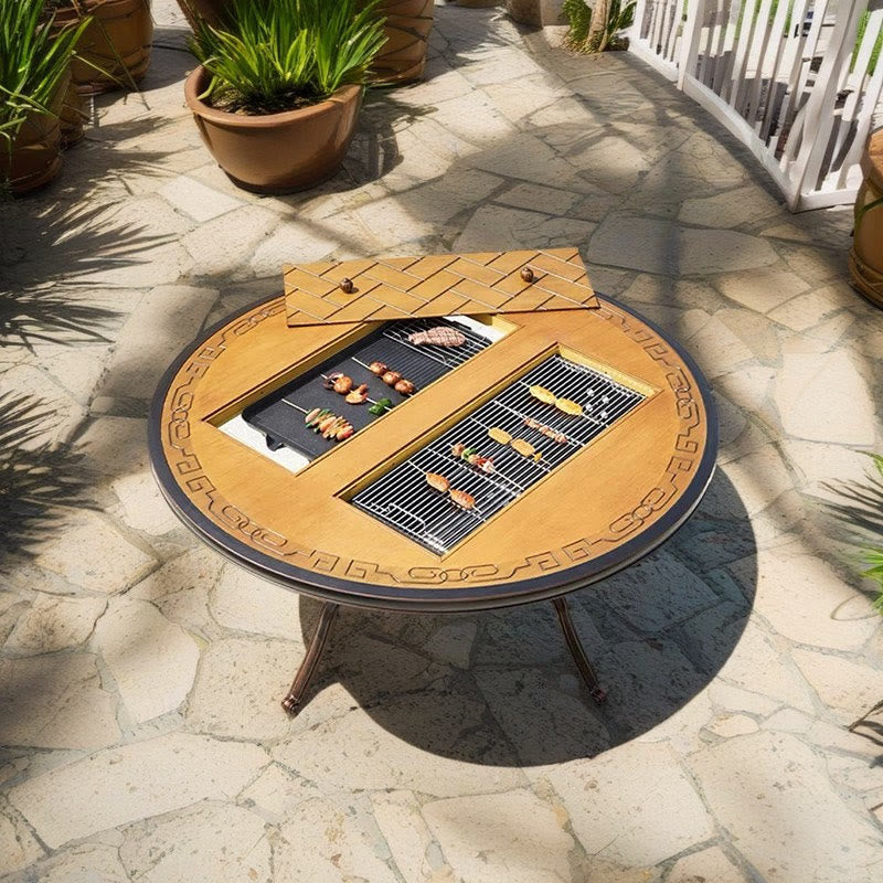 Outdoor Picnic Table Round Dining Table - image 2