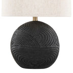 Natural Linen Shade Resin Table Lamp - Set Of 2 - image 4