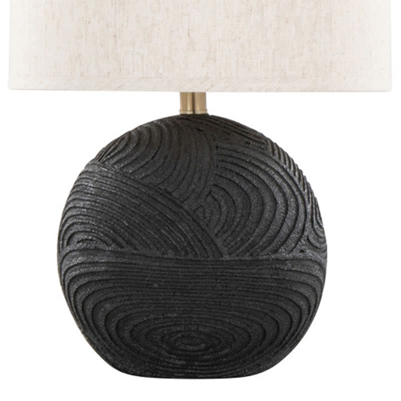 Natural Linen Shade Resin Table Lamp - Set Of 2 - image 4