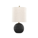 Natural Linen Shade Resin Table Lamp - Set Of 2 - image 1