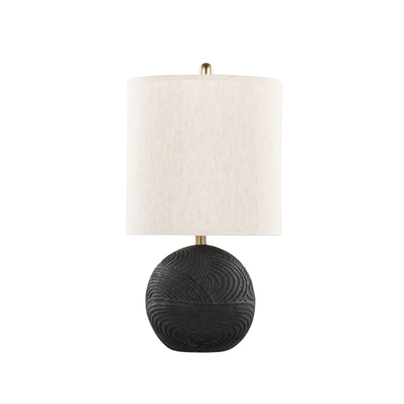Natural Linen Shade Resin Table Lamp - Set Of 2 - image 1