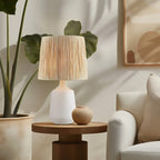 23" Ceramic White Bedside Table Lamp  - image 3