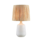 23" Ceramic White Bedside Table Lamp  - image 5