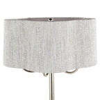 30" Metal Table Lamp With Grey Linen Shade - image 3