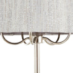 30" Metal Table Lamp With Grey Linen Shade - image 4