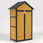 Outdoor Rainproof Roof Wooden Storage Shed - image 1