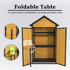 Outdoor Rainproof Roof Wooden Storage Shed - image 5