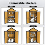 Outdoor Rainproof Roof Wooden Storage Shed - image 7
