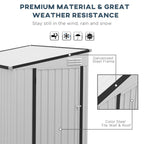 Metal Outdoor Sloping Roof Storage Shed With Lockable Door - image 5