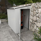 Metal Outdoor Sloping Roof Storage Shed With Lockable Door - image 2