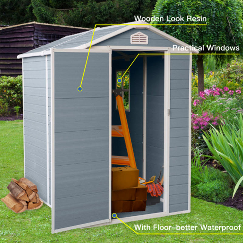 Resin Modern Outdoor Storage Shed