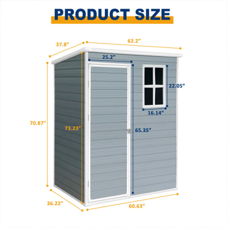 Resin Modern Outdoor Storage Shed