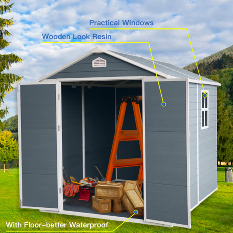 Resin Modern Outdoor Storage Shed