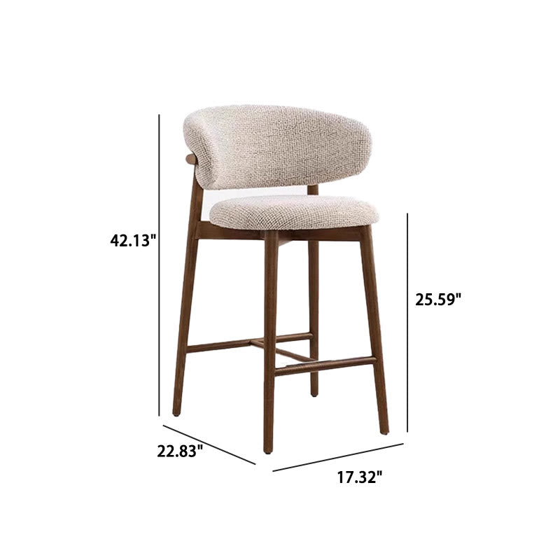 Modern Solid Wood Bar Stools