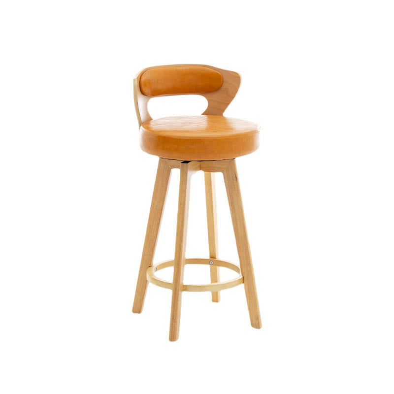 Solid Wood Swivel Bar Stools